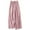 Pink, variant on High-Waisted Linen Cotten Blend Wide Leg Pant for Women Breathable Cropped Trousers Comfortable Loose-Fit Casual Flowy Culottes Pants M-2XL
