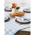 thumbnail image 6 of Buffalo Check Classic Farmhouse Tablecloth Light Blue & White, 60x84 Inch, WrinkleFree, Perfect for Rustic Kitchen and Dining Room Decor, 6 of 6