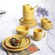 thumbnail image 4 of JGO DE VAJILLA 16 PZAS CERAMICA AMARILLO MARCA GIBSON HOME, 4 of 5