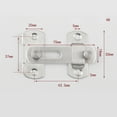 thumbnail image 2 of CHICHUMID Patio Door Security Lock for Women in Silver 1Pcs, 2 of 8