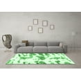 thumbnail image 3 of Ahgly Company Indoor Rectangle Abstract Emerald Green Modern Area Rugs, 2' x 5', 3 of 4