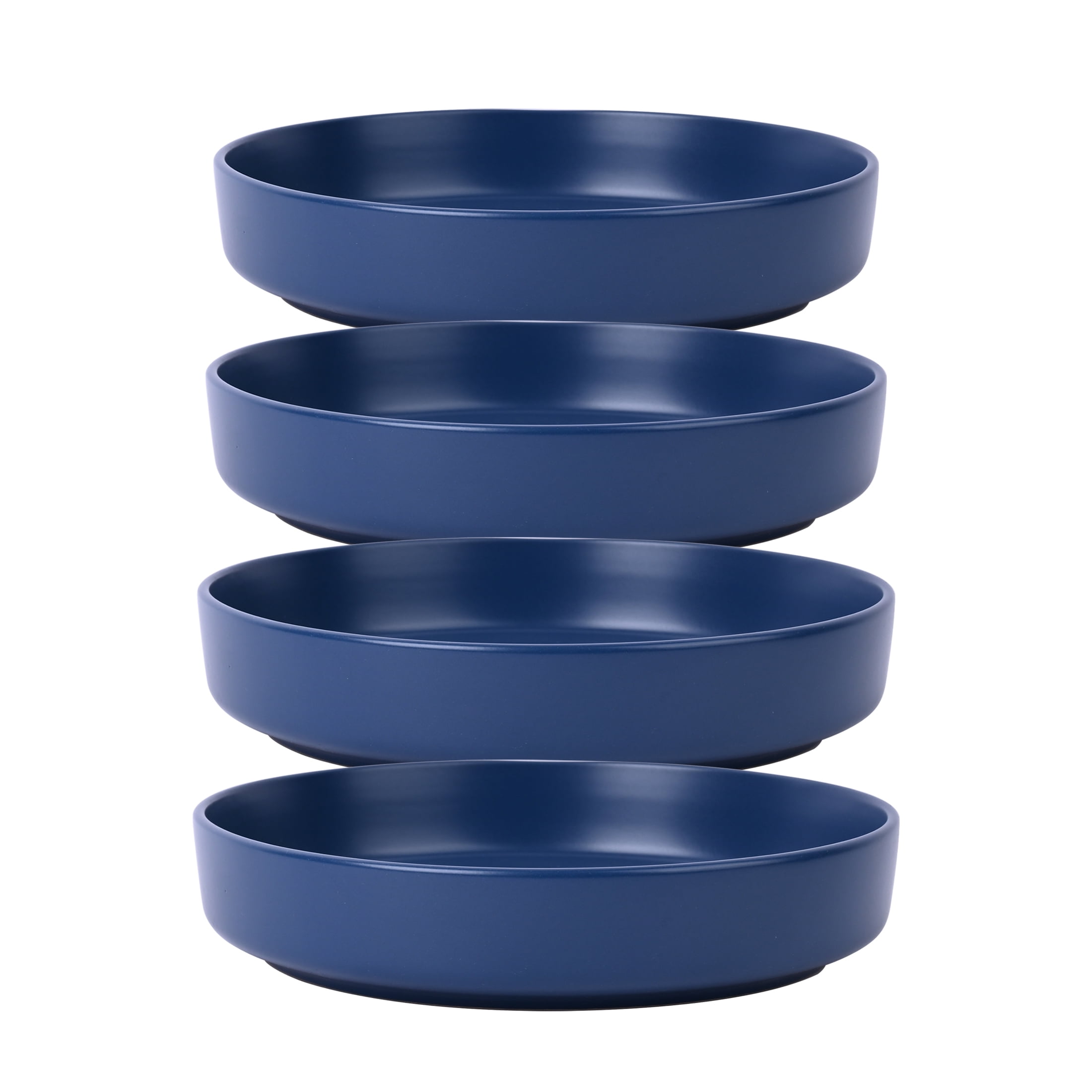 Mainstays Alessandra Matte Blue Stoneware Round Dinner Bowl
