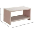 thumbnail image 4 of Pemberly Row Contemporary Upholstered Pink Velvet Nightstand, 4 of 4