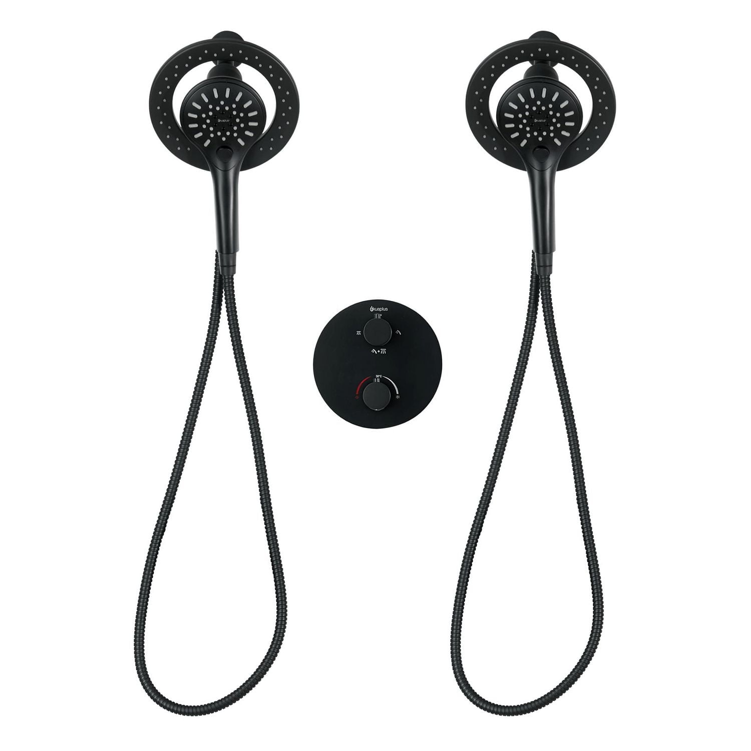 Round thermostatic valve 4-way diverter