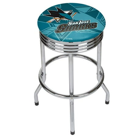 Trademark Global Nhl1005 Sjs San Jose Sharks Nhl Chrome Ribbed Bar