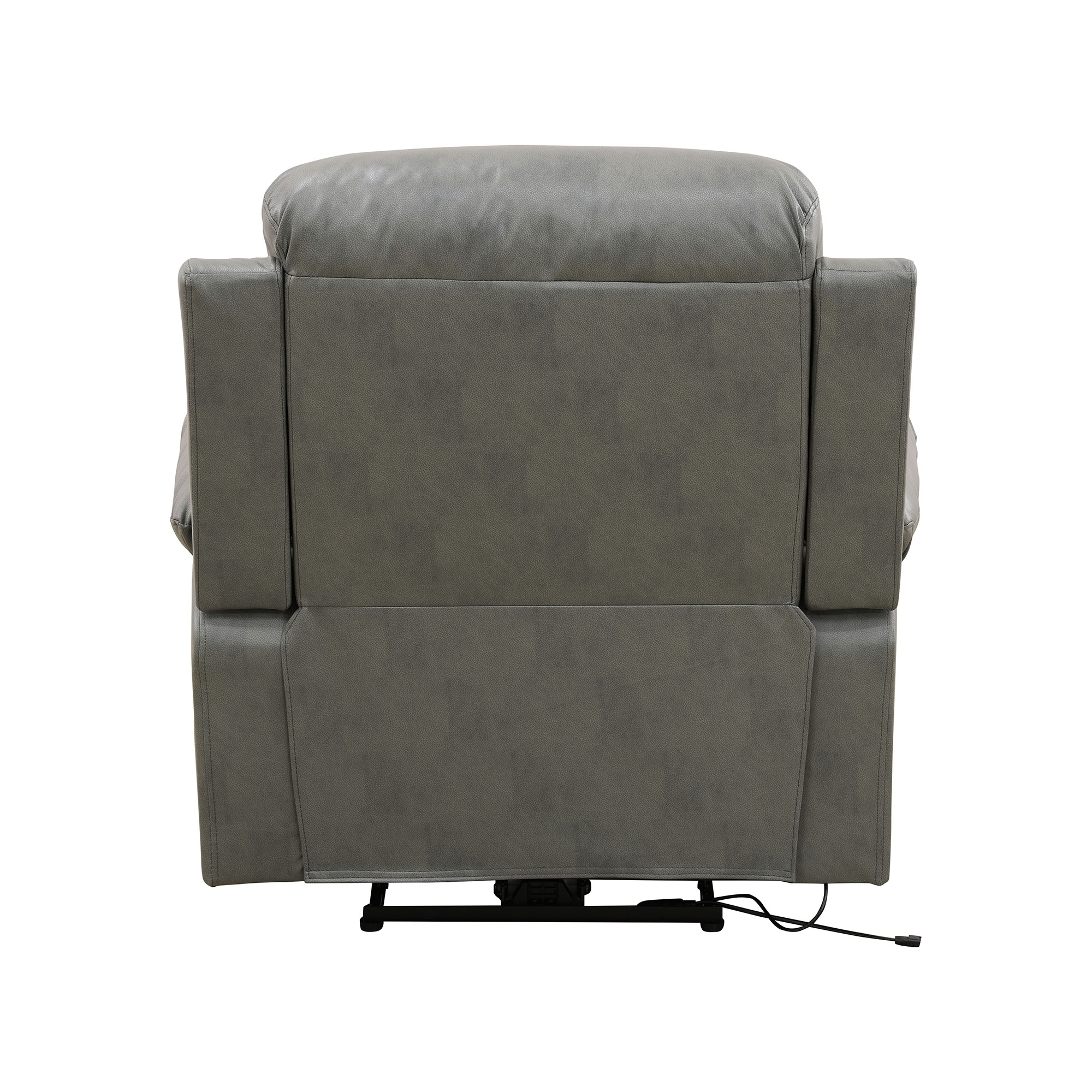 MAYEERTY Recliner Chair, Breathing Leather Sofa with USB Charging & LED Lights for Living Room Bedroom