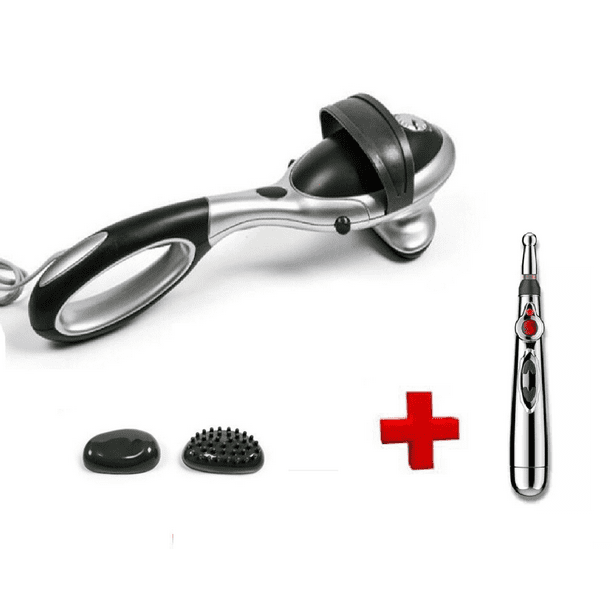 Aparato Masajeador bitwow Masaje Percutor Con mango Desmontable e infrarrojo Con Regalo Pluma electropuntura