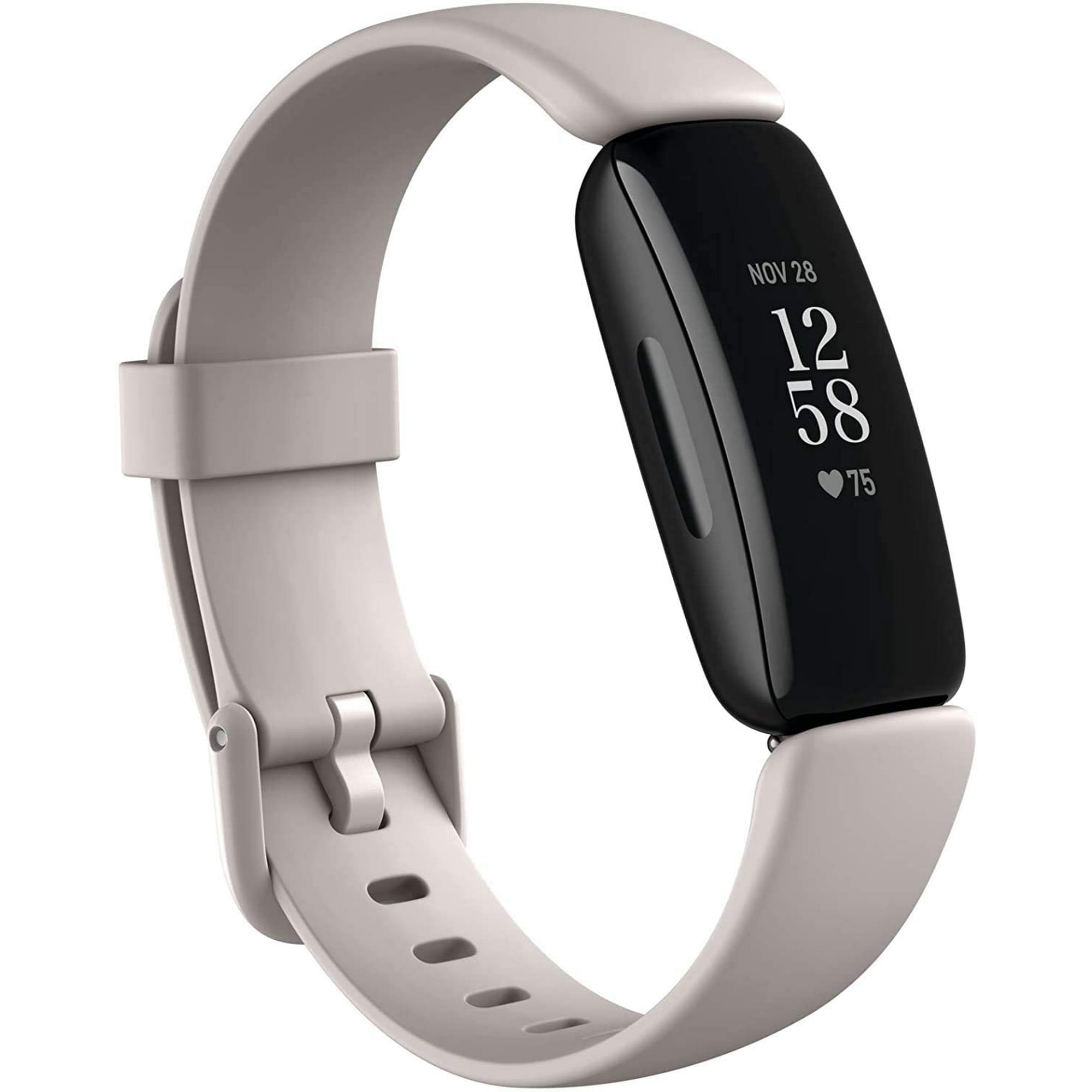 Inspire 2 Health and Fitness Tracker 24 7 Heart Rate SmartWatch Lunar White Walmart