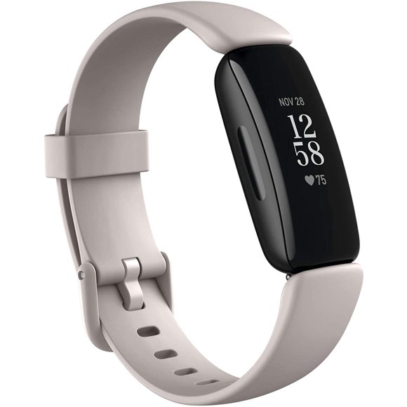 Inspire 2 Moniteur de Santé et de Mise en Forme 24/7 Fréquence Cardiaque, SmartWatch Blanc Lunaire
