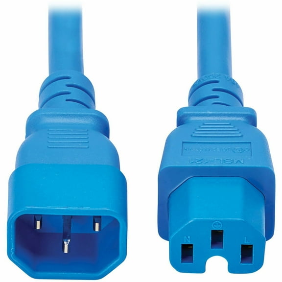 Tripp Lite series Power Cord C14 to C15 - Heavy-Duty, 10 ft, Blue P018-010-ABL