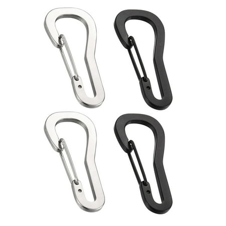 Weijiyouyu 4pcs Stainless Steel Buckle Carabiner Hanging Hook Climbing Carabiner Buckle