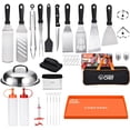 thumbnail image 1 of Commercial Chef Accesorios para Plancha de 36 Piezas para Blackstone con Cubierta de Silicona para Plancha (36"), 1 of 9