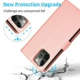 thumbnail image 5 of ELEHOLD 2 in 1 Wallet Case for iPhone 14 Pro Max, Credit Card Holder Detachable Hybrid Protective Slim Hard Shell Magnetic PU Leather Folio Pocket Flip Cover for iPhone 14 Pro Max,Pink, 5 of 6