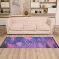 thumbnail image 2 of Yayeee Runner Rug for Bedroom 2'x6' Machine Washable Hallway Non Slip Mat, Neon Jellyfish, 2 of 8