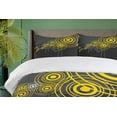 thumbnail image 4 of Ambesonne Black Duvet Cover Set, Street Inner Circle, 2-Calking, Charcoal Grey and Black, 4 of 7