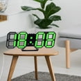 thumbnail image 4 of 3D LED digital clock alarm clock digital wall clock stereo clock, 4 of 5