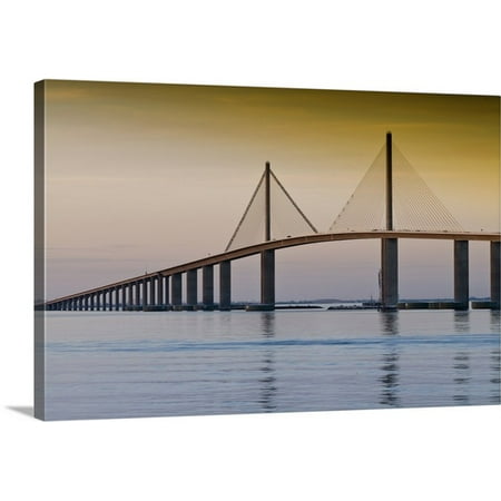 Great BIG Canvas Karl Buhl Premium Thick-Wrap Canvas entitled Florida, Tampa Bay. Sunshine Skyway
