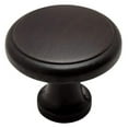 thumbnail image 2 of Oil Rubbed Bronze Cabinet Knobs - 10 Pack - 1-1/8" Round Knobs - Kitchen & Bathroom Hardware - Bronze Cabinet Pulls - 1" Mounting Screws Included, 2 of 2