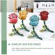 thumbnail image 5 of Rose Ring Box Rose Shaped Jewelry Box Zinc Alloy from Scratch for 1Set, 5 of 5