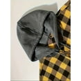 thumbnail image 4 of YUBIKWETE Men's & Big Men's Long Sleeve Plaid Flannel Hooded Shirt, Sizes S-3XL, 4 of 6