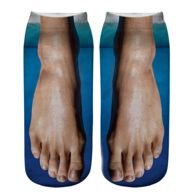 Chaussettes Imprimé Manucure Motif 3D Chaussettes de Course Amusantes Personnalisées pour Femmes