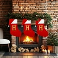 thumbnail image 4 of Extra Large Christmas Ornaments Large Christmas Ornaments Knitted Hosiery Wool Hosiery Embroidered Letter Children's Candy Gift Bag Christmas Stocking Gift Bag, 4 of 5