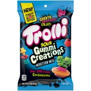 Angle View: Trolli Sour Gummy Creations Martian Mix Candy, 6.3 oz
