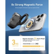 Fun Shot Magnetic Camera Grip for iPhone and Android Smartphone DSLR Style Shutter Handle Black