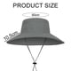 thumbnail image 2 of Sombrero de pescador con protección solar para hombre, gorro de pescador con circunferencia de 60cm, impermeable y transpirable para exteriores, 2 of 5