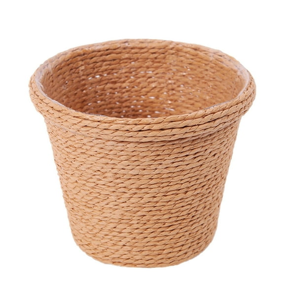 Eease Vintage Seagrass Planter Basket Wicker Straw Flower Pot Indoor Hanging Planters