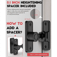 thumbnail image 4 of Heavy Duty Gate Latches for Garden Black, 4 of 6