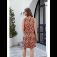 thumbnail image 4 of Vestidos de Verano Sin Mangas con Escote en V y Estampado Geométrico de Flores M, 4 of 8