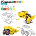 thumbnail image 2 of Juguete de construcción PicassoTiles STEM Kids Solar Dinosaur Robot 8+, 2 of 8