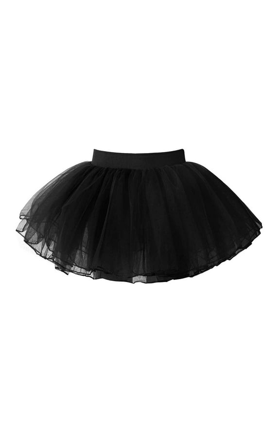 Toddler Girls 4 Layers Ballet Dance Tutu Skirts Party Fancy Dress up