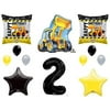 2nd BIRTHDAY CONSTRUCTION Balloons Decoration Supplies Party Boy Dump Truck Bulldozer Second (Limited Edition)