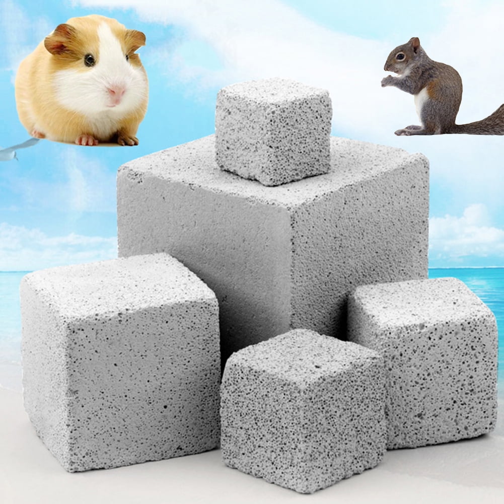 JN_ Hamster Rat Rabbit Chinchilla Bird Parrot Calcium Stone Chew Toy Grinding 