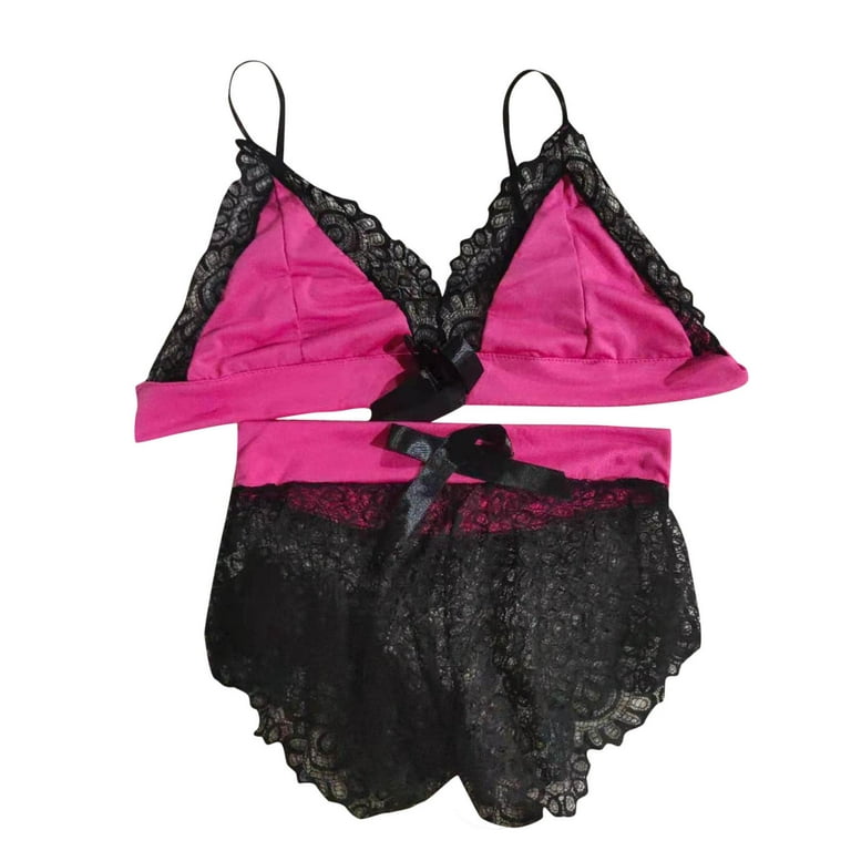 HTNBO Valentines Day Lingerie for Women Pink Valentines Day Lingerie for  Women