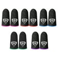 thumbnail image 4 of Youkk 5 Paires de Manchons de Jeu pour Téléphone Mobile Anti-Empreintes Digitales Anti-Huile Respirants Gants Tricotés Réutilisables 24Pin Rouges, 4 of 9