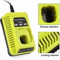 thumbnail image 2 of Cargador de Repuesto Ryobi P117 Dual Chemistry Cargador de Batería Li-ion & Ni-cad Ni-Mh 12V 18V MAX para Batería Ryobi One+ Plus P100 P102 P103 P105 P107 P108 140670 P117 P118 Cargador Ryobi, 2 of 8