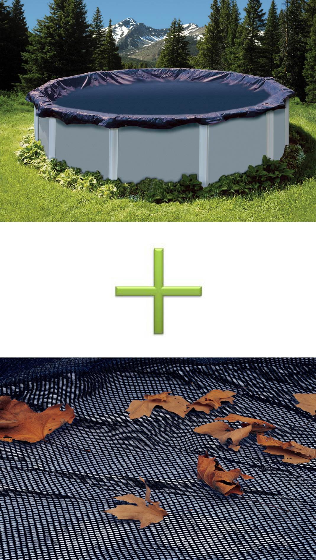 Swimline 15' Deluxe Round Above Ground Swimming Pool Winter Cover w/ Leaf Net