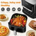 thumbnail image 4 of PRIJESSE Deime 7.5 qt Air Fryer, Black - 12 Presets, 4 of 6