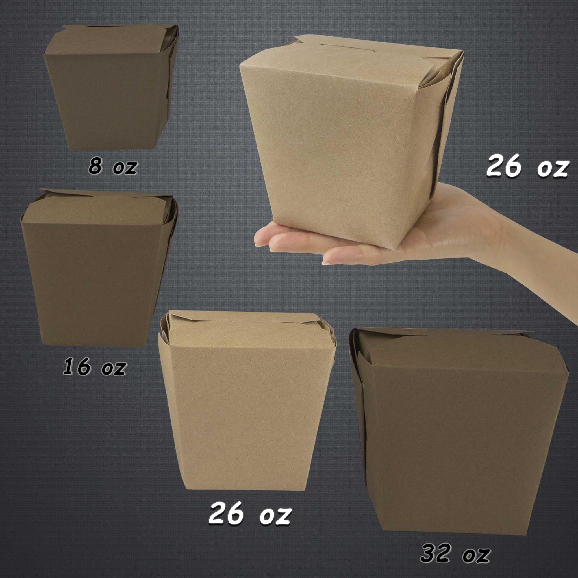 XLarge Paper 4 Compartment Food Containers by Huang Guan
