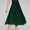 Green, variant on Sentmoon Flowy Skirt Plus Size High Elastic Waist Boho Women's Skirts Flowy Pleated Beach Solid Color Loose Breathable Fall Skirt Trendy Winter for Bookstore Visit S