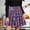 Purple, variant on Skirts for Women Skirt Women's Casual Plaid High Waist Pleated A-Line Skirt Versatile Everyday for Modern Wardrobes Red 3XL