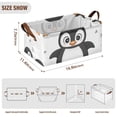 thumbnail image 4 of Penguins Cute Storage Bins with Handles Foldable Storage Baskets for Shelves Organizer Cloth Baskets, 4 of 8
