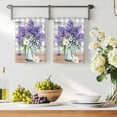 thumbnail image 3 of Purple Lavender Kitchen Towels Set of 3, Spring Butterfly Daisy Watercolor Gray Absorbent Dish Towels for Kitchen, Microfiber Hand Towel, Quick Drying Tea Towel for Cleaning Decorative Dishcloths, 3 of 7
