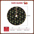 thumbnail image 4 of Balery Bee Floral Printed Christmas Tree Skirt , Merry Christmas Party Christmas Tree Decoration,Adjustable Tree Skirt-30", 4 of 8