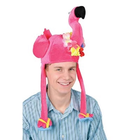 Party Central Pack of 6 Pink Flamingo Luau Hat Costume Accessories 15"