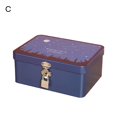 thumbnail image 2 of vnanda Retro-themed Storage Box with Lock Key 1 Set Tin Box with Lock Key Vintage Style Jewelry Storage Case for Home, 2 of 8