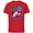 Red, variant on Marvel Studios X-Men ’97 Gambit Card Throw Action Panels- Short Sleeve Cotton T-Shirt for Adults - Customized-Red
